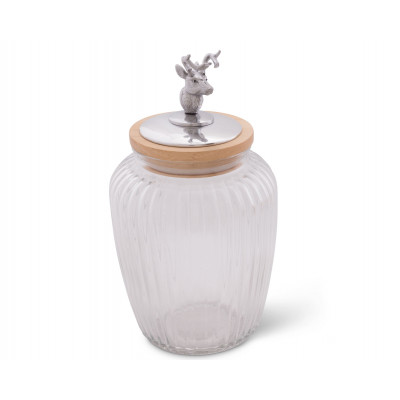 Deer Glass Canister