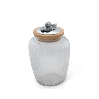 Acorn Oak Glass Canister
