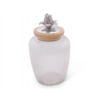 Magnolia Glass Canister