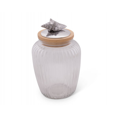 Shell Glass Canister