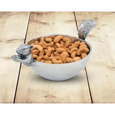 Forest Nut Bowl Squirrel Head/Tail Small