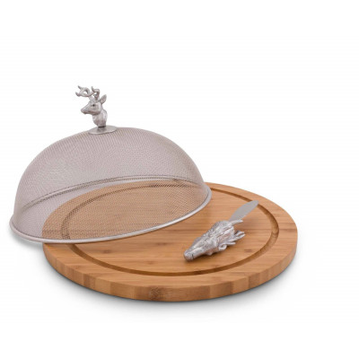 Elk Head Picnic Cheese Board/Spreader