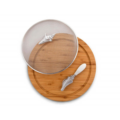 Conch Shell Picnic Cheese Board/Spreader