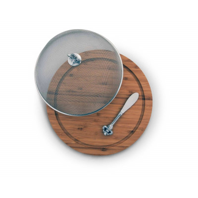 Fleur de Lis Picnic Cheese Board/Spreader