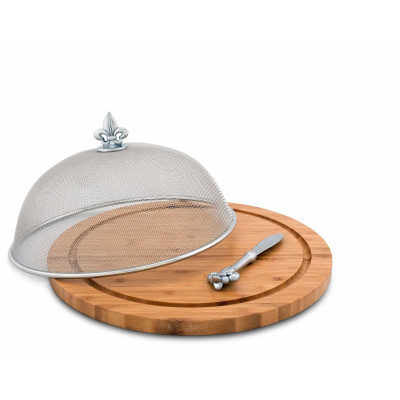 Fleur de Lis Picnic Cheese Board/Spreader