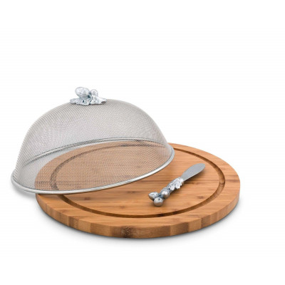 Oak Leaf Picnic Cheese Board/Spreader