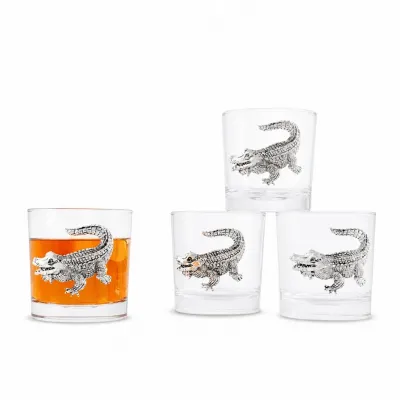 Alligator Bar Glasses Set of 4