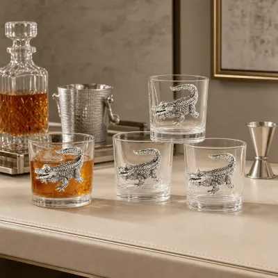 Alligator Bar Glasses Set of 4