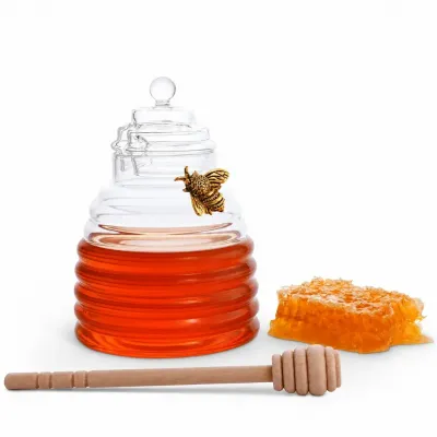 Gold Bee Honey Jar