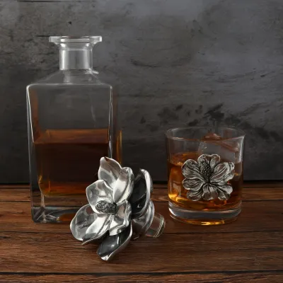 Magnolia Decanter Set with glasses Set of 2