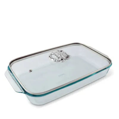 Crab Casserole Dish with Lid