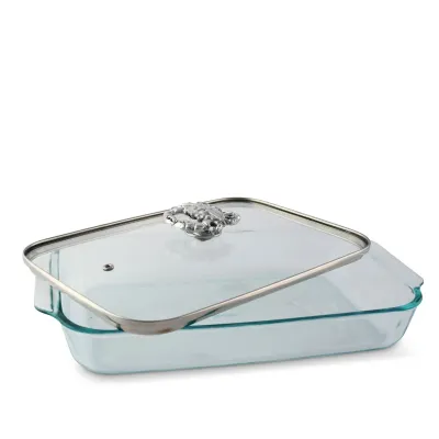 Crab Casserole Dish with Lid
