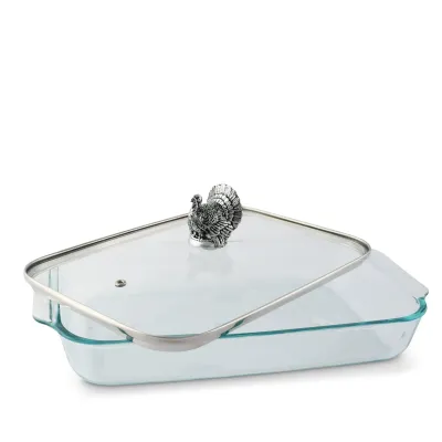 Turkey Casserole Dish with Lid
