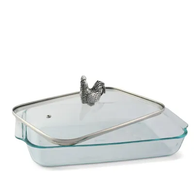 Rooster Casserole Dish with Lid