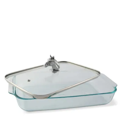 Horse Head Casserole Dish with Lid