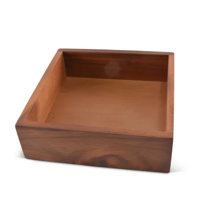 Wood Napkin Box Luncheon