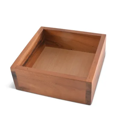 Wood Napkin Box Cocktail