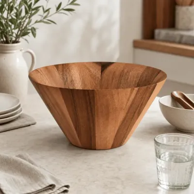 Straight Angle Salad Bowl Large