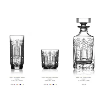 Athens Clear Square Whiskey Decanter