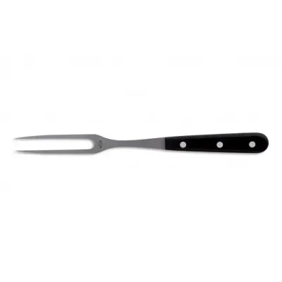 Black Lucite Compendio Carving Fork Grey Blade