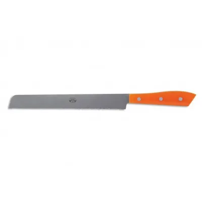 Orange Lucite Compendio Bread Knife Grey Blade