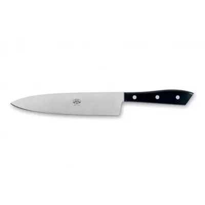 Black Lucite Compendio Chef's Knife Polished Blade