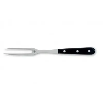 Black Lucite Compendio Carving Fork Polished Blade