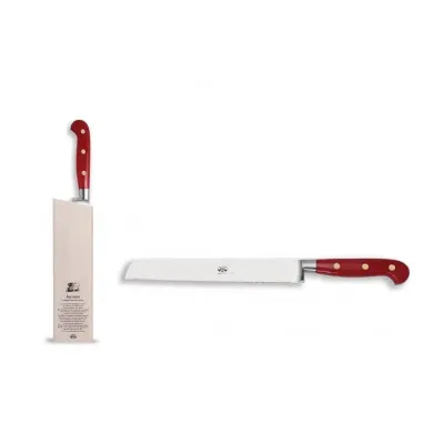 Insieme Bread Knife Red Lucite