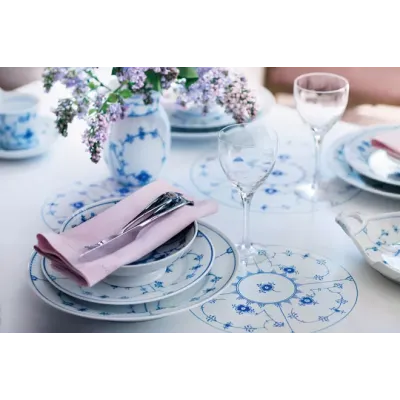 Blue Fluted Plain Dinnerware