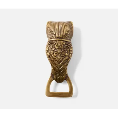 Archibald Antique Brass Owl Bottle Opener Large Pack of 3