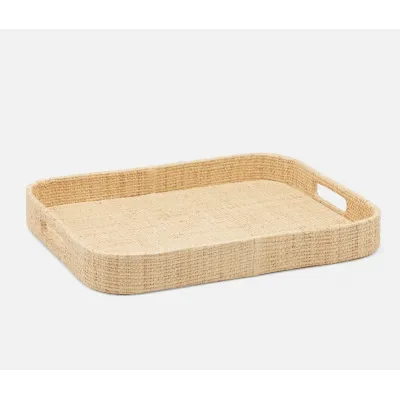 Barth Natural, Tray, Rectangular, Raffia