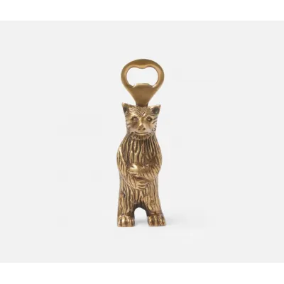 Benjamin Antique Brass Bear Bottle Opener, Pack of 3