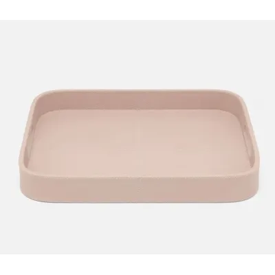 Bristol Dusty Rose, Tray Rectangular with Rounded Edges, Full-Grain Leather