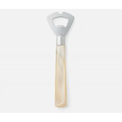Colson Ivory/Polished Silver, Bottle Opener, Acrylic/Stainless Steel, Pack of 3