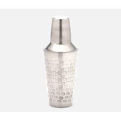 Conway Shiny Nickel Cocktail Shaker Hammered Metal