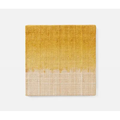 Hudson Mustard, Set of 4 Coasters, Abaca