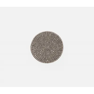 Aria Silver Round Coasters, Boxed Set of 4