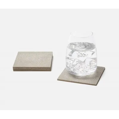 Henry Sand Square Coasters, Boxed Set of 4