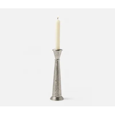Louis Polished Silver Candle Holder Aluminum, Pack of 2