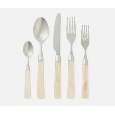 Colson Polished Silver/Ivory Stainless Flatware