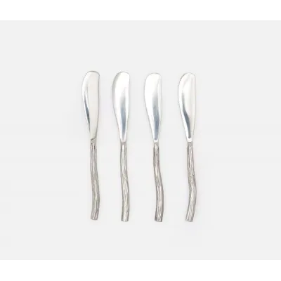 Danele Polished Silver Cheese Spreaders Set of 4