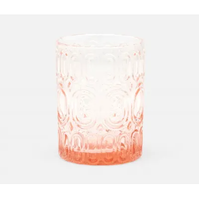 Aaron Pink Tumbler Glass Hand Blown Pack Of 6