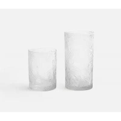 Alyse Clear Highball Glass, Hand Blown, Pack of 6