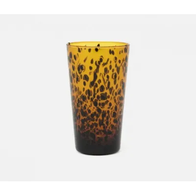 Andrew Tortoise Shell Highball Glass Hand Blown, Pack of 6