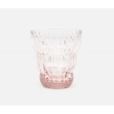 Meredith Pink, Tumbler Glass, Hand Blown, Pack of 6