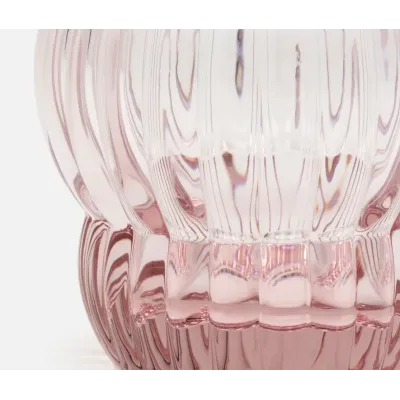 Meredith Pink, Tumbler Glass, Hand Blown, Pack of 6