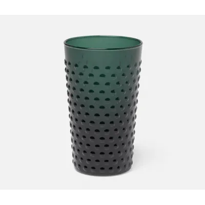 Sofia Smokey Green, Highball Glass, Hand Blown, Pack of 6