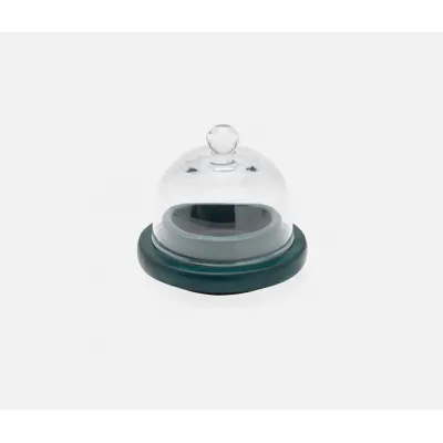 Marcus Midnight Teal, Round Butter Dish, Stoneware, Pack of 2