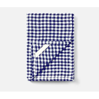 Blake Navy/White Gingham Kitchen Towel Linen 20X28 Pack Of 2