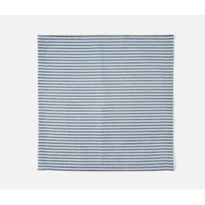 Brooks Classic Navy Stripe Cocktail Napkin Cotton Canvas 10X10, Pack of 4